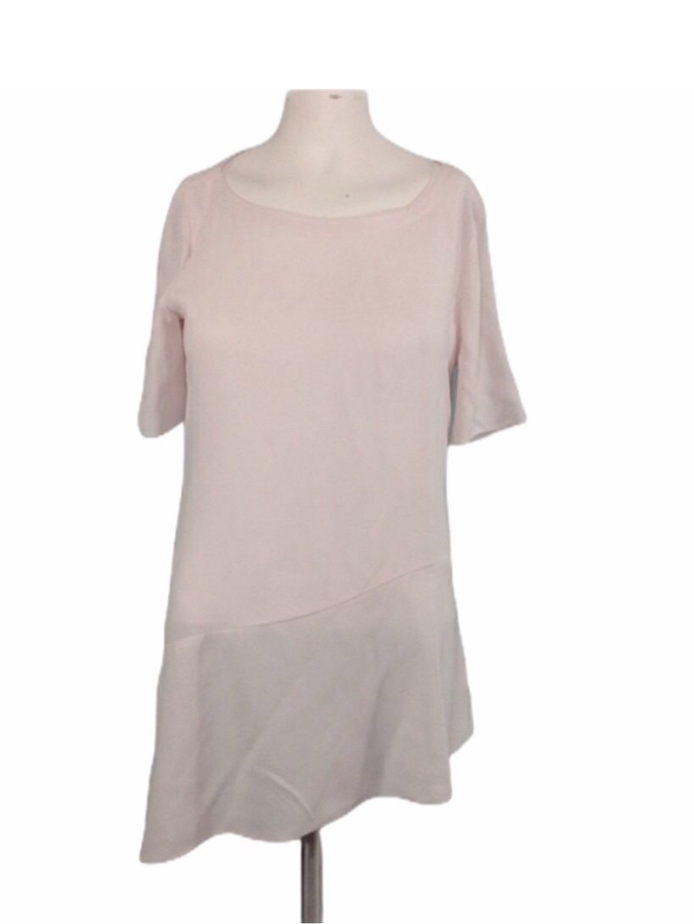 Eileen Fisher Pale Pink Short Sleeve Shift Tunic Size XXS